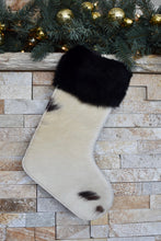 Load image into Gallery viewer, White Spotted Christmas Stocking
