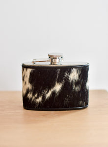 4oz Black and White Flask