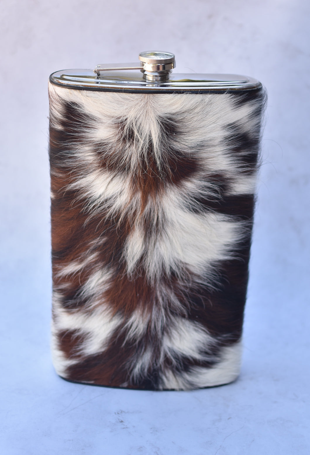 Gallon Brown, Black and White Flask
