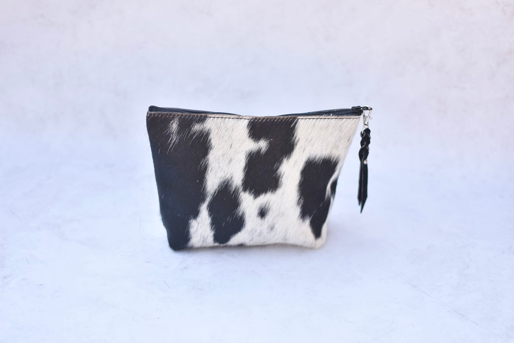 Black and White Spotted Makeup Bag