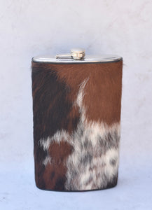 Gallon Black, Brown, and White Flask