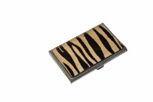 Cowhide or Leather Business Card Holder