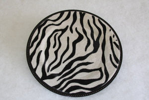 Cowhide Dining Chargers